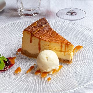 Tarta De Queso Casera Con Caramelo Toffee