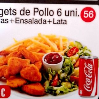 Menú Nuggets De Pollo (6 Uds.)