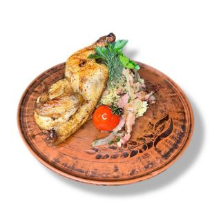Пів півника зі шкварками та пшоном
