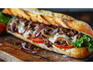 Sandwich Viande Hachée + frites