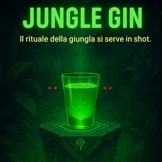 JUNGLE GIN (Gin, Succo di Limone, Coca Buton) (30ml, 1 Shot)