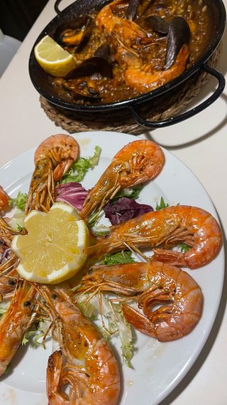 Gambas a la plancha