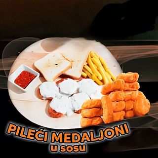 Medaljoni u belom sosu od pečuraka