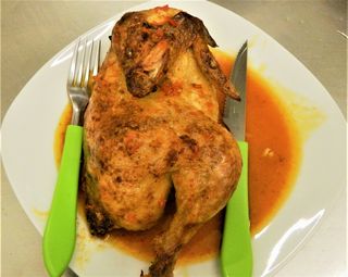 1/2 pollo asado