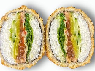 Sushi burger z łososiem normalny (250g)