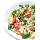 Crepe De Serrano Con Tomate Cherry Y Queso