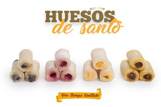 Bandeja surtida de huesos de santo 16ud.