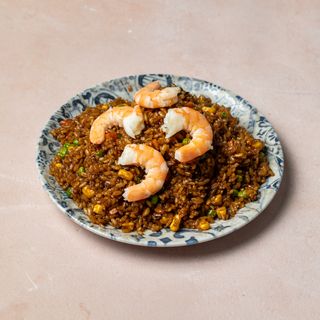 Prženi pirinač sa gamborima 虾仁炒饭