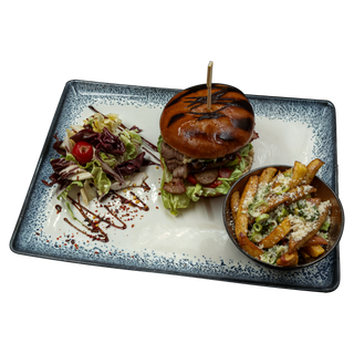 Burger Black Angus cu trufe negre