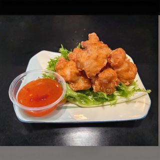 Bocadito de pollo especial japonés con salsa agridulce