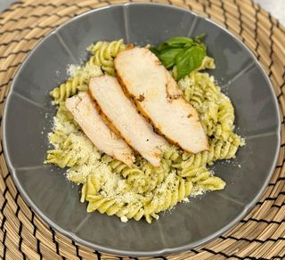 Fusilli with Chicken and Pesto
