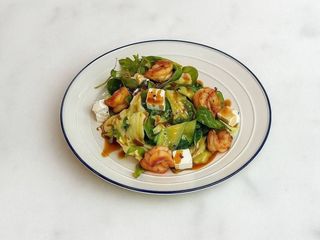 Зелений салат з креветкою (230g)