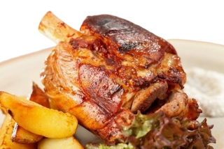 Stinco di maiale in salsa barbecue