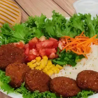 Plato kebab vegetal