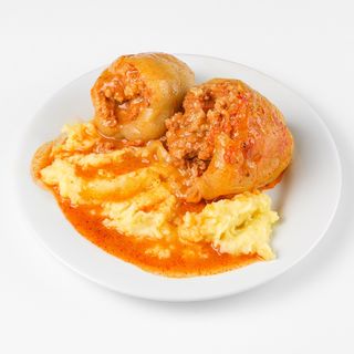 Punjena paprika i pire krumpir