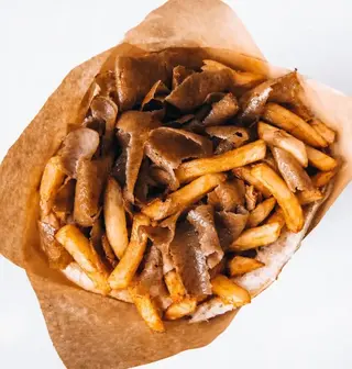 Kebab BUŁKA bez surówki Frytkami