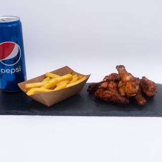 chicken strip& chips+pepsi