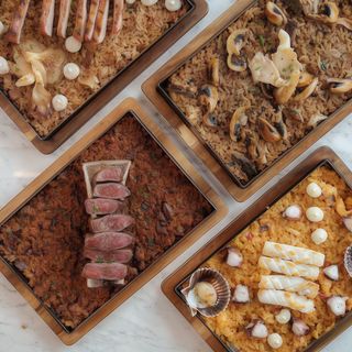 Arroz de Secreto Ibérico, con setas y trufa