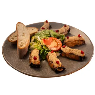 Rollos De Berenjena Con Nueces