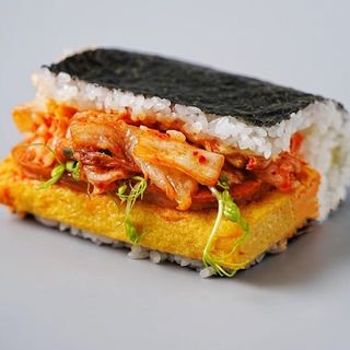 408.sushi burrito spicy gambero(1pz) 熟虾泡菜冲绳饭团