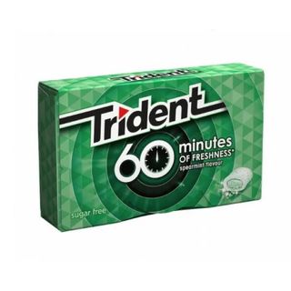 Chicles Sabor Hierbabuena 60 Minutos Trident 20 Ud.