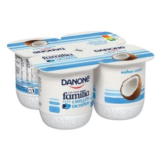 Yogur de Coco sin Gluten Danone Pack 4x120 Gr.