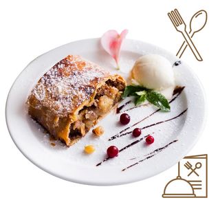 Rollo de Hojaldre con Manzana