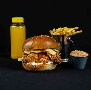 Combo Chicken Mushroom & Truffle Burger