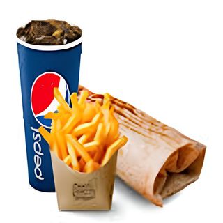 Doner Tortilla Srednia z Serem fries plus 0.33l Pepsi