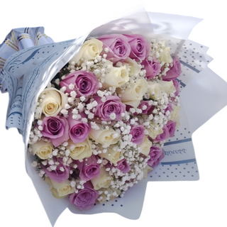 Purple White Bouquet