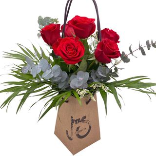 Bag 6 Rosas Rojas