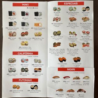 Sushi à escolher 1