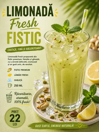 Limonadă Fresh Fistic 250 ml