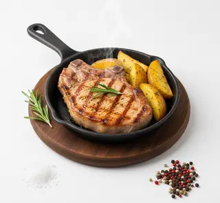 Costoletta di maiale ai ferri