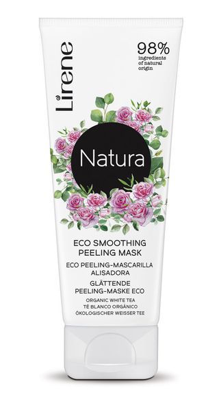 Masca peeling facial Lirene Econatura 2in1 cu efect de netezire, 75ml