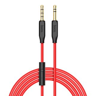 UPA12 AUX audio cable with mic Red