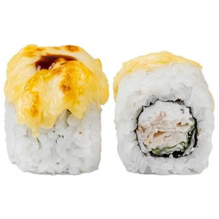 Запечений сирний з куркою