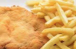 Milanesa De Ternera Con Patatas Fritas
