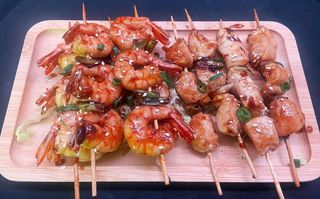 m112. Espetadas de Gambas e Frango