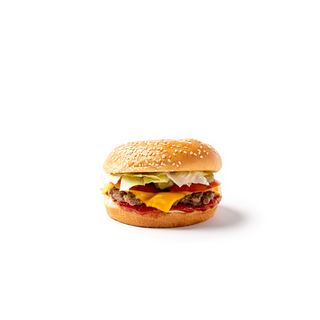 Hamburguesa pequeña con queso