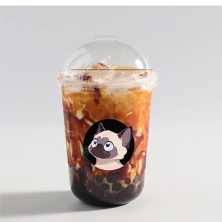AO4 Caramel black milk tea