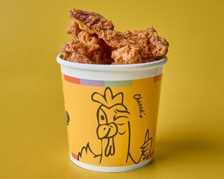 Cubo tiras de pollo 6 uds