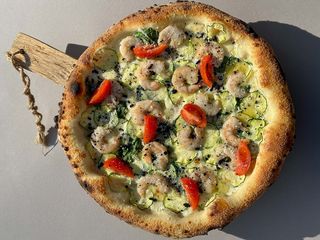 ПІЦА З ТИГРОВОЮ КРЕВЕТКОЮ (620g)