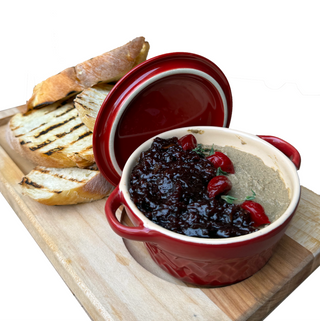 Намазка з курячої печінки з вишневим конфітюром