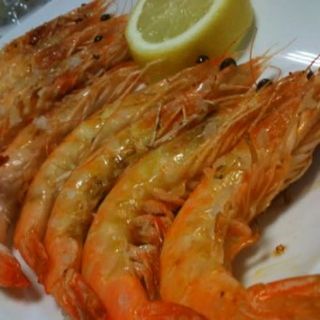Gambas a la plancha con salsa china