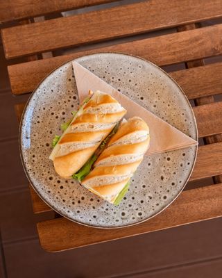 Baguete de Queijo Brie e Presunto