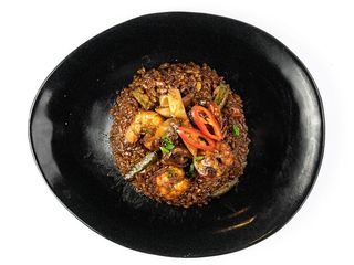 Рис з овочами та морепродуктами (400g)