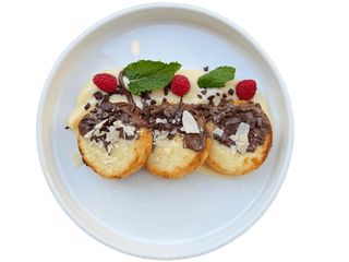 Сирники з заварним кремом та шоколадом (300g)