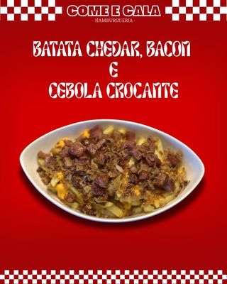 Batata Cheddar Bacon e Cebola Crocante