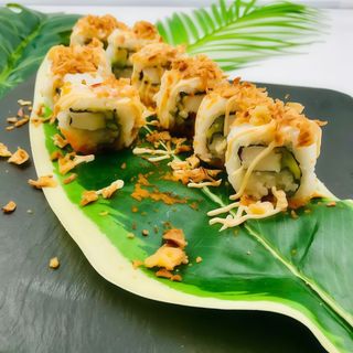 83. Uramaki De Surimi Amb Alvocat I Ceba Fregits (8 Uds.)